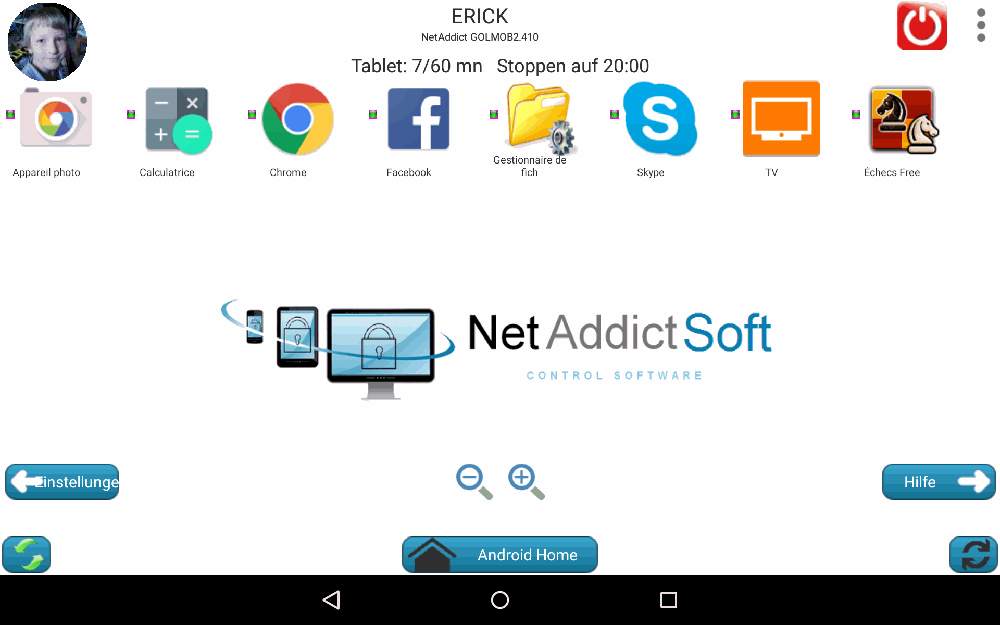 Screenshots NetAddictMobile - NetAddictSoft