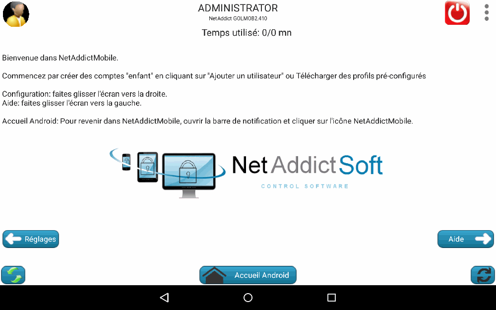 Copie écran NetAddictMobile - NetAddictSoft