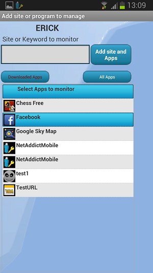 select the App - NetAddictSoft