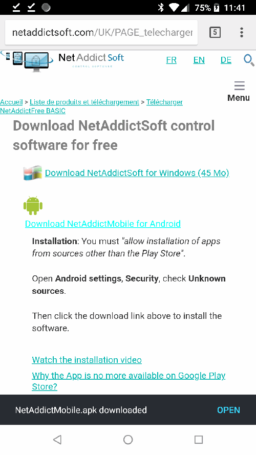 NetAddictSoft - Android Install